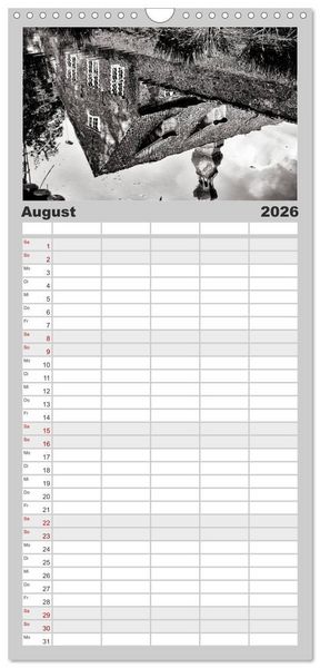 Produktbild: Familienplaner 2026 - Ein Blick auf Husum mit 5 Spalten (Wandkalender, 21 x 45 cm) CALVENDO