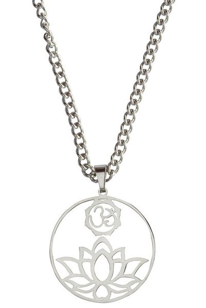 Produktbild: Halskette "Om Lotus" Edelstahl