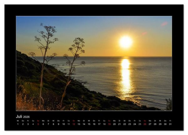 Produktbild: Die Trauminsel Sardinien (Tischkalender 2026 DIN A5 quer), CALVENDO Monatskalender