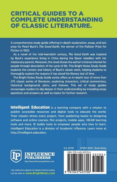 Produktbild: Study Guide to The Good Earth by Pearl Buck