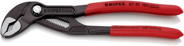 Produktbild: Knipex COBRA 87 01 180 Wasserpumpenzange Schl&uuml;sselweite (metrisch) 36mm 180mm