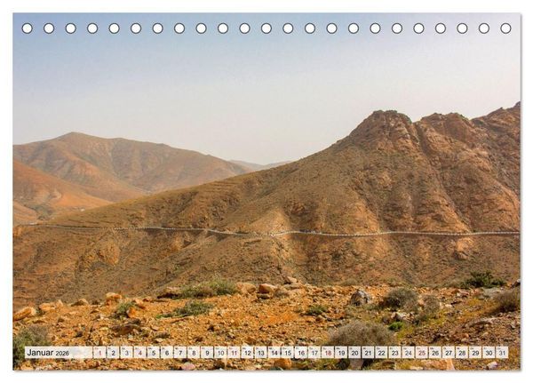 Produktbild: Fuerteventura &ndash; Von Str&auml;nden und Bergen (Tischkalender 2026 DIN A5 quer), CALVENDO Monatskalender