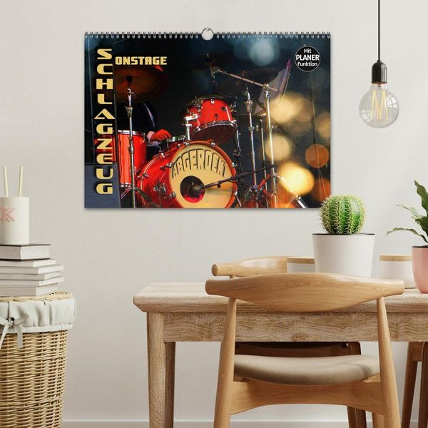 Produktbild: Schlagzeug onstage - "abgerockt" (Wandkalender 2026 DIN A3 quer), CALVENDO Monatskalender