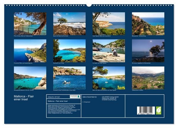 Produktbild: Mallorca - Flair einer Insel (hochwertiger Premium Wandkalender 2026 DIN A2 quer), Kunstdruck in Hochglanz