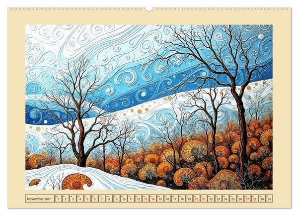 Produktbild: Topografie der Fantasie (hochwertiger Premium Wandkalender 2027 DIN A2 quer), Kunstdruck in Hochglanz