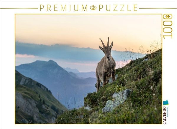 CALVENDO Puzzle Erwachen in den Bergen | 1000 Teile Lege-Größe 64x48cm Foto-Puzzle für glückliche Stunden