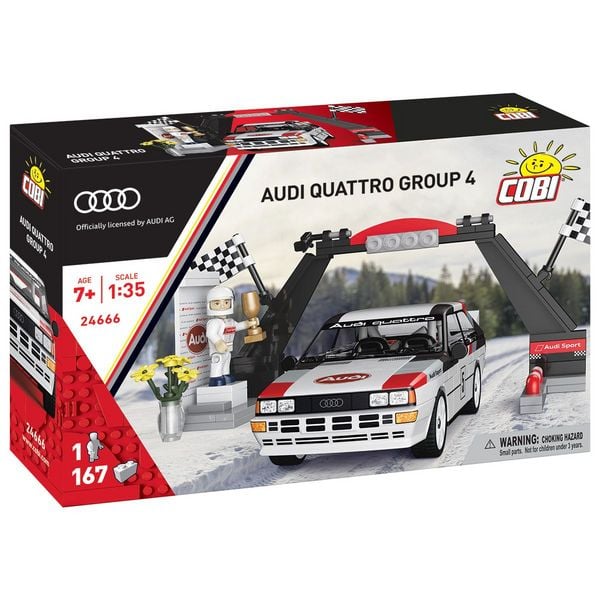 COBI 24666 - Audi Quattro Group 4 (1981), Bausatz 1:35, 167+1 Klemmbausteine