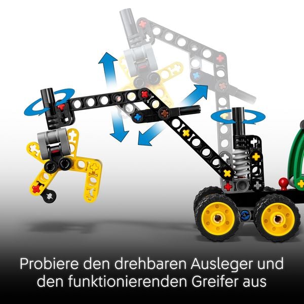 Produktbild: LEGO Technic 42218 John Deere 1470H Rad-Harvester, Kinder Spielzeug