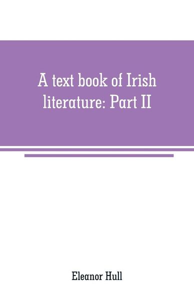 Produktbild: A text book of Irish literature