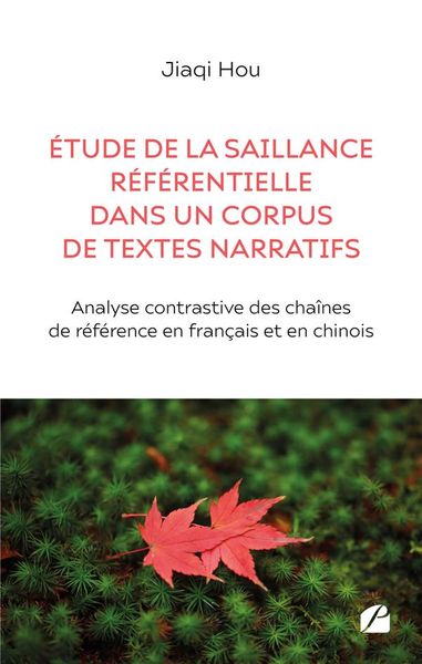 Produktbild: &Eacute;tude de la saillance r&eacute;f&eacute;rentielle dans un corpus de textes narratifs