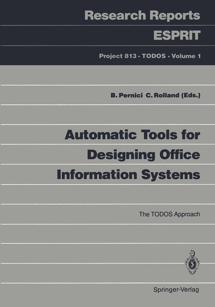 Produktbild: Automatic Tools for Designing Office Information Systems