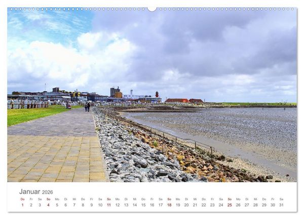 Produktbild: Mein B&uuml;sum - Das wundersch&ouml;ne Nordseeheilbad in Schleswig-Holstein (hochwertiger Premium Wandkalender 2026 DIN A2 quer), Kunstdruck in Hochglanz
