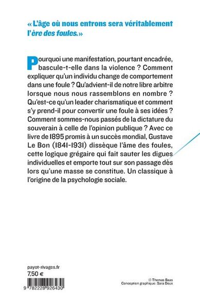 Produktbild: Psychologie des foules