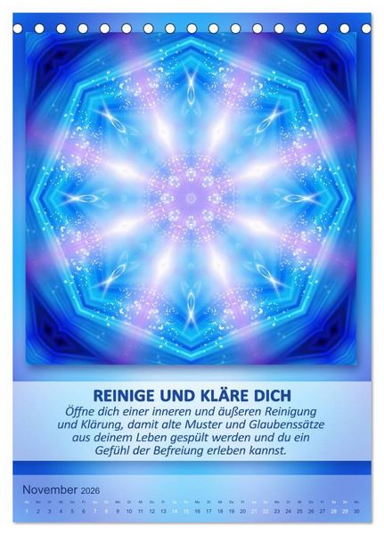 Produktbild: Light Energy Mandalas - Kalender - Vol. 2 (Tischkalender 2026 DIN A5 hoch), CALVENDO Monatskalender