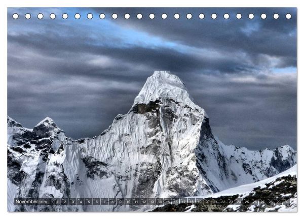 Produktbild: Himalaya - Gipfel des Sagarmatha Nationalparks (Tischkalender 2026 DIN A5 quer), CALVENDO Monatskalender