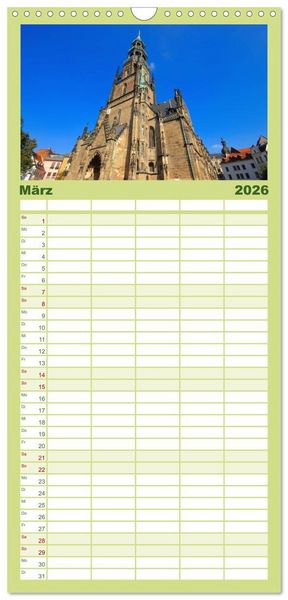 Produktbild: Familienplaner 2026 - Zwickau - Stadt an der Mulde mit 5 Spalten (Wandkalender, 21 x 45 cm) CALVENDO