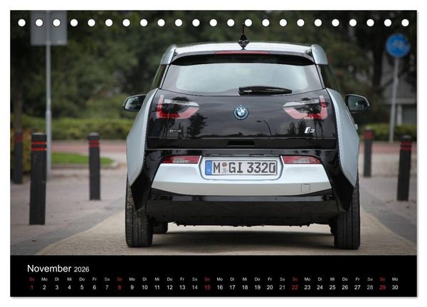 Produktbild: BMW i3 (Tischkalender 2026 DIN A5 quer), CALVENDO Monatskalender