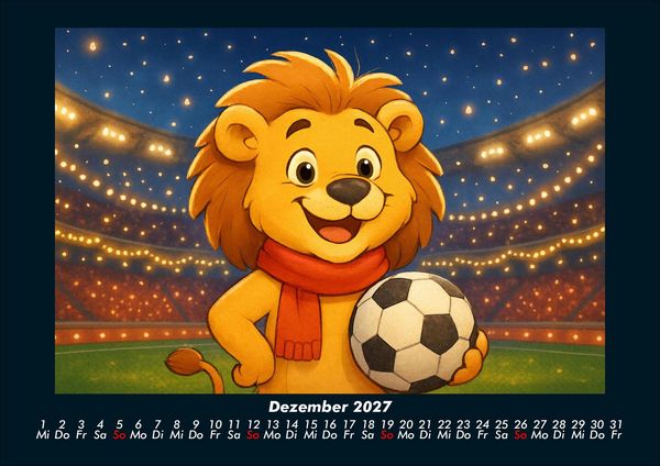 Produktbild: Buschi und das Fu&szlig;balljahr 2027 Fotokalender DIN A4