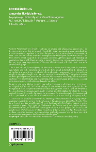 Produktbild: Amazonian Floodplain Forests