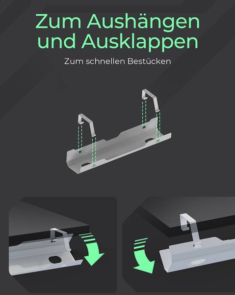 Produktbild: ICY BOX Kabelkanal Wei&szlig; (B x H x T) 125 x 90 x 610mm 1 St. IB-EWA100W-CM