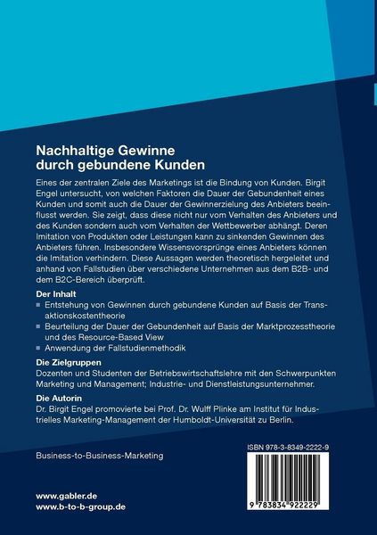 Produktbild: Nachhaltige Gewinne durch gebundene Kunden