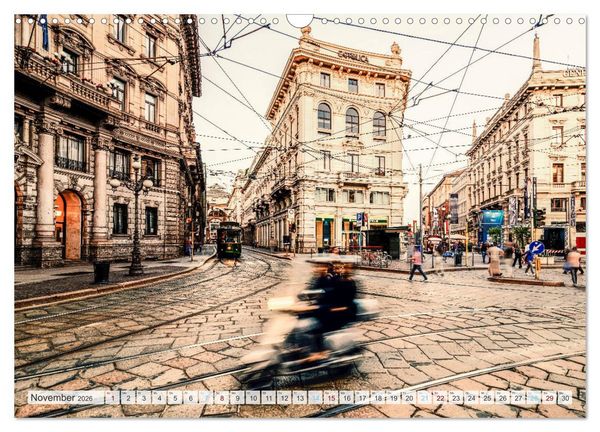 Produktbild: Italienisches Stadtgefl&uuml;ster, Rom - Mailand - Florenz (Wandkalender 2026 DIN A3 quer), CALVENDO Monatskalender
