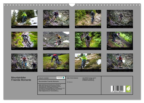Produktbild: Mountainbike Freeride Momente (Wandkalender 2026 DIN A3 quer), CALVENDO Monatskalender