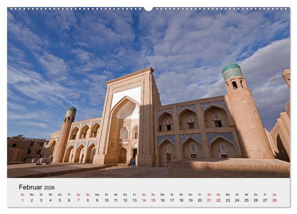 Produktbild: Usbekistan entlang der Seidenstra&szlig;e (hochwertiger Premium Wandkalender 2026 DIN A2 quer), Kunstdruck in Hochglanz