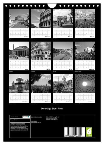 Produktbild: Die ewige Stadt Rom (Wandkalender 2026 DIN A4 hoch), CALVENDO Monatskalender