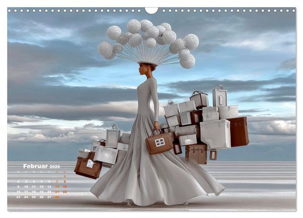 Produktbild: Zwischen Himmel und Gep&auml;ck (Wandkalender 2026 DIN A3 quer), CALVENDO Monatskalender