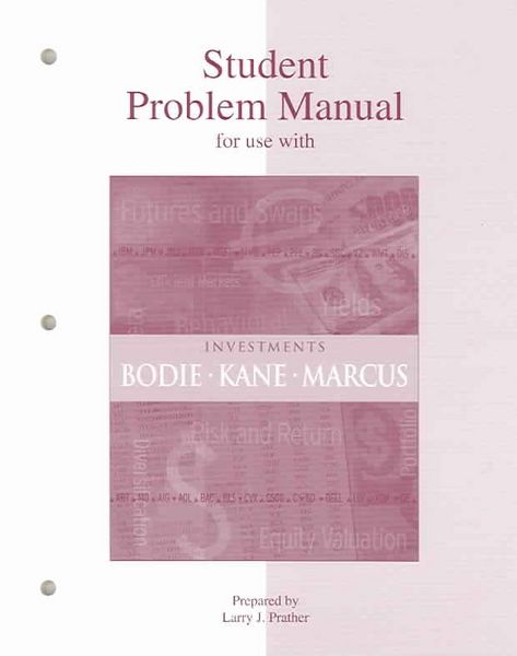 Produktbild: Student Problem Manual to Accompany Investments