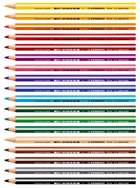 Produktbild: STABILO Dreikant-Buntstift - Trio dick - 18er Pack - mit 18 verschiedenen Farben