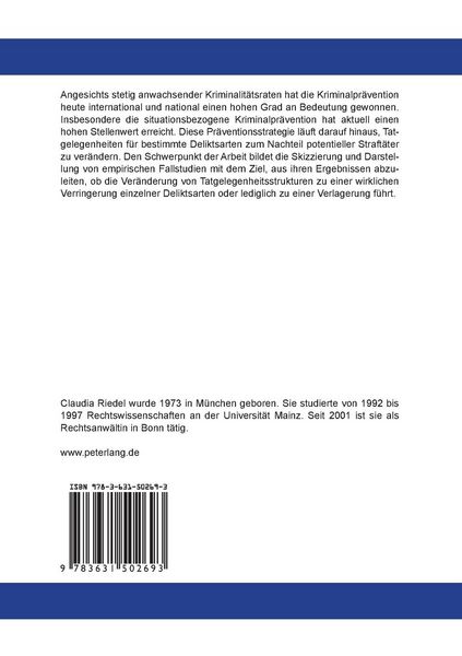 Produktbild: Situationsbezogene Kriminalpr&auml;vention
