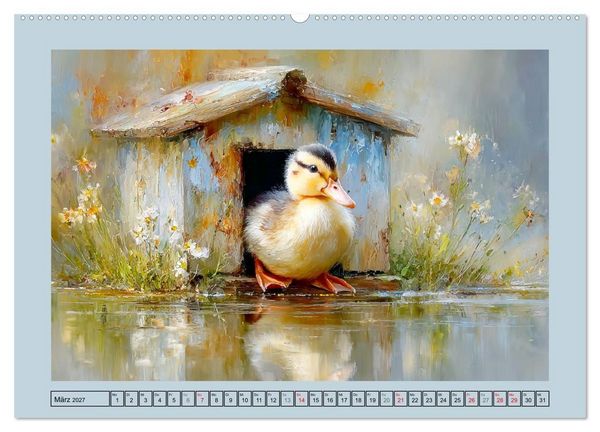 Produktbild: Zwergenten. Bezaubernde Schreih&auml;lse in der Natur (hochwertiger Premium Wandkalender 2027 DIN A2 quer), Kunstdruck in Hochglanz