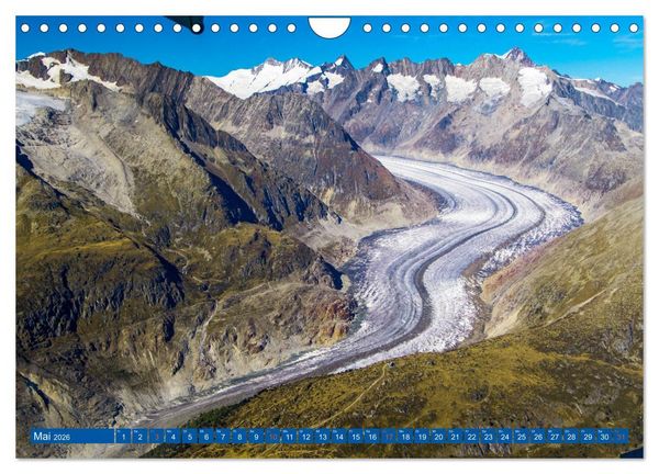 Produktbild: Luftaufnahmen der Schweiz (Wandkalender 2026 DIN A4 quer), CALVENDO Monatskalender