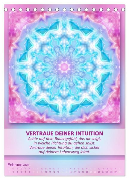 Produktbild: Light Energy Mandalas - Kalender - Vol. 2 (Tischkalender 2026 DIN A5 hoch), CALVENDO Monatskalender