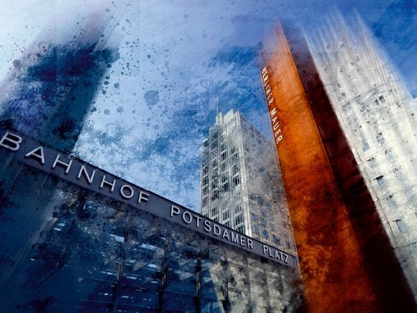 Produktbild: CALVENDO Puzzle City-Art BERLIN Potsdamer Platz | 1000 Teile Lege-Gr&ouml;&szlig;e 64x48cm Foto-Puzzle f&uuml;r gl&uuml;ckliche Stunden