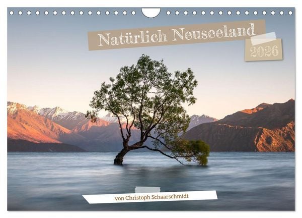 Produktbild: Nat&uuml;rlich Neuseeland (Wandkalender 2026 DIN A4 quer), CALVENDO Monatskalender