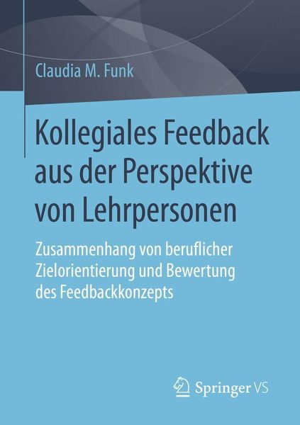 Produktbild: Kollegiales Feedback aus der Perspektive von Lehrpersonen