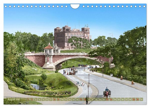 Produktbild: Hamburg zur Kaiserzeit - Fotos neu restauriert und koloriert (Wandkalender 2026 DIN A4 quer), CALVENDO Monatskalender