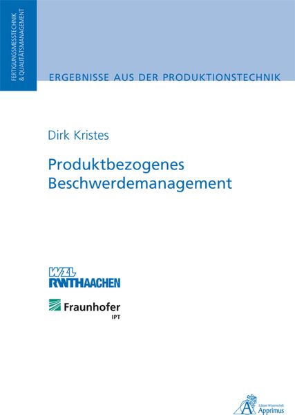 Produktbild: Produktbezogenes Beschwerdemanagement