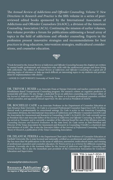 Produktbild: Annual Review of Addictions and Offender Counseling, Volume V