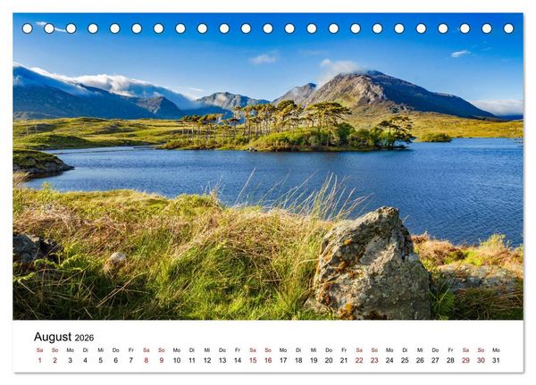 Produktbild: Irland, Land des Lichts (Tischkalender 2026 DIN A5 quer), CALVENDO Monatskalender