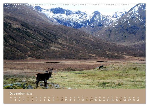 Produktbild: Schottische Highlands (Wandkalender 2026 DIN A2 quer), CALVENDO Monatskalender
