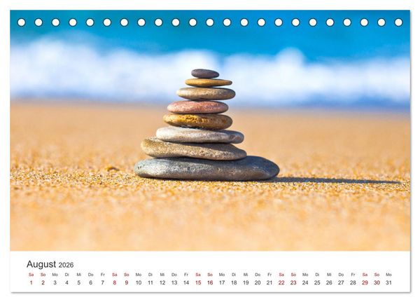 Produktbild: ZEN - Eine Reise zu sich selbst (Tischkalender 2026 DIN A5 quer), CALVENDO Monatskalender