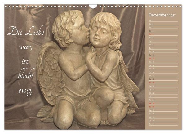 Produktbild: Engel - Die Worte der Liebe (Wandkalender 2027 DIN A3 quer), CALVENDO Monatskalender