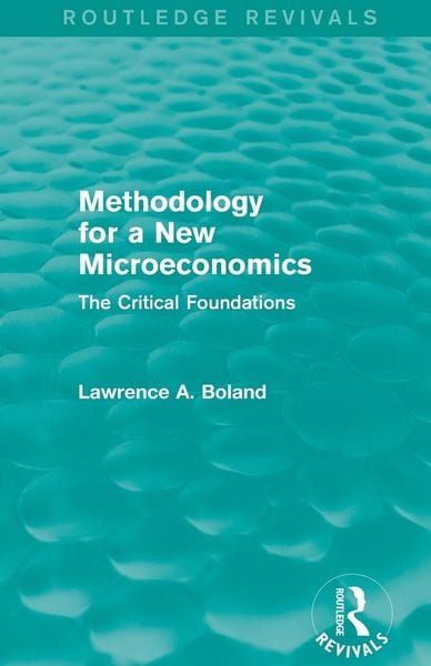 Produktbild: Methodology for a New Microeconomics (Routledge Revivals)
