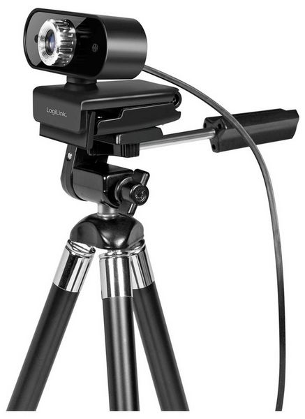 Produktbild: LogiLink UA0368 HD-Webcam Klemm-Halterung, Mikrofon