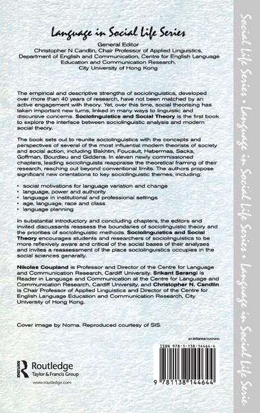 Produktbild: Sociolinguistics and Social Theory