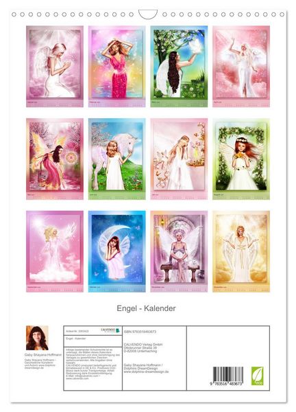 Produktbild: Engel - Kalender (Wandkalender 2026 DIN A3 hoch), CALVENDO Monatskalender